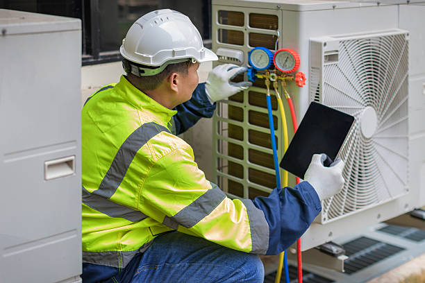 Professional Ductwork Repair technician working in Andreas, PA